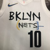 NBA Men 2023 Brooklyn Nets City Version White #10 SIMMONS Jersey High Quality Name and Number Print