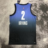 NBA Men 2023 Brooklyn Nets All Stars Blue #2 IRVING Jersey High Quality Name and Number Print
