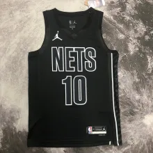 NBA Men 2023 Brooklyn Nets Black with Jordan Logo #10 SIMMONS Jersey High Quality Name and Number Print
