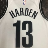NBA Men 2023 Brooklyn Nets White #13 HARDEN Jersey High Quality Name and Number Print