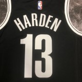 NBA Men 2023 Brooklyn Nets Black #13 HARDEN Jersey High Quality Name and Number Print