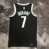 NBA Men 2023 Brooklyn Nets Black #7 DURANT Jersey High Quality Name and Number Print