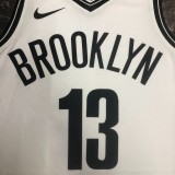NBA Men 2023 Brooklyn Nets White #13 HARDEN Jersey High Quality Name and Number Print
