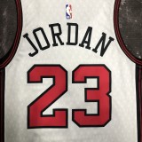 NBA Men 2023 Chicago Bulls City Version White #23 JORDAN Jersey High Quality Name and Number Print