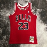NBA Men Season 1998 Retro Chicago Bulls Red #23 JORDAN Jersey High Quality Name and Number Print