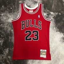 NBA Men Season 1998 Retro Chicago Bulls Red #23 JORDAN Jersey High Quality Name and Number Print