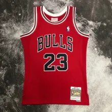NBA Men Season 1998 Retro Chicago Bulls Red #23 JORDAN Jersey High Quality Name and Number Print