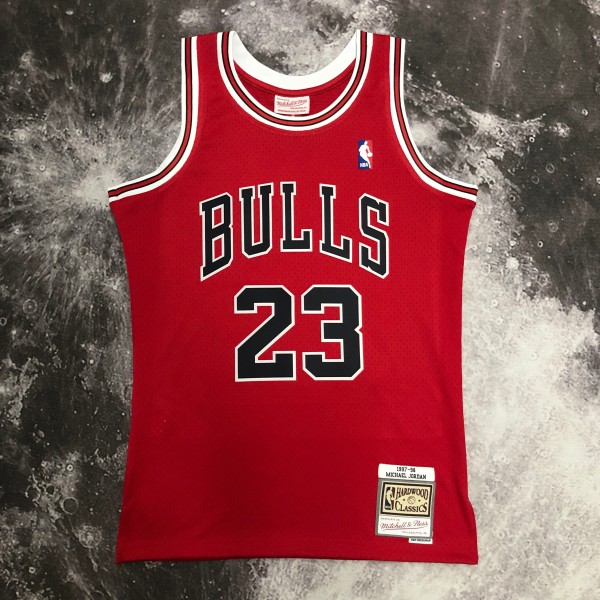 NBA Men Season 1998 Retro Chicago Bulls Red #23 JORDAN Jersey High Quality Name and Number Print
