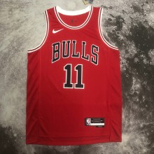 NBA Men 2023 Chicago Bulls Red #11 DEROZAN Jersey High Quality Name and Number Print