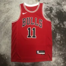 NBA Men 2023 Chicago Bulls Red #11 DEROZAN Jersey High Quality Name and Number Print