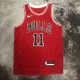 NBA Men 2023 Chicago Bulls Red #11 DEROZAN Jersey High Quality Name and Number Print