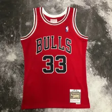 NBA Men Season 1998 Retro Chicago Bulls Red #33 PIPPEN Jersey High Quality Name and Number Print