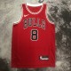 NBA Men 2023 Chicago Bulls Red #8 LAVINE Jersey High Quality Name and Number Print