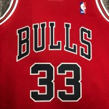 NBA Men Season 1998 Retro Chicago Bulls Red #33 PIPPEN Jersey High Quality Name and Number Print
