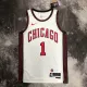 NBA Men 2023 Chicago Bulls City Version White #1 ROSE Jersey High Quality Name and Number Print