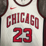 NBA Men 2023 Chicago Bulls City Version White #23 JORDAN Jersey High Quality Name and Number Print
