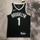 NBA Men 2023 Brooklyn Nets Black #1 BRIDGES Jersey High Quality Name and Number Print