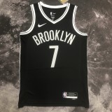 NBA Men 2023 Brooklyn Nets Black #7 DURANT Jersey High Quality Name and Number Print
