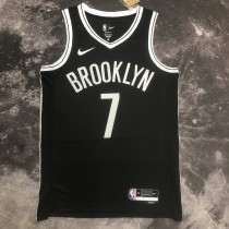 NBA Men 2023 Brooklyn Nets Black #7 DURANT Jersey High Quality Name and Number Print