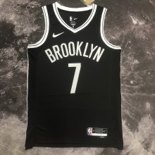 NBA Men 2023 Brooklyn Nets Black #7 DURANT Jersey High Quality Name and Number Print