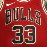 NBA Men 2023 Chicago Bulls Red #33 PIPPEN Jersey High Quality Name and Number Print