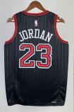 NBA Men 2023 Chicago Bulls Black with Jordan Logo #23 JORDAN  Jersey High Quality Name and Number Print