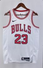 NBA Men 2023 Chicago Bulls White #23 JORDAN Jersey High Quality Name and Number Print