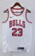 NBA Men 2023 Chicago Bulls White #23 JORDAN Jersey High Quality Name and Number Print