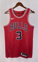 NBA Men 2023 Chicago Bulls Red #3 WADE Jersey High Quality Name and Number Print