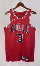 NBA Men 2023 Chicago Bulls Red #3 WADE Jersey High Quality Name and Number Print