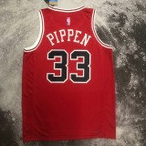 NBA Men 2023 Chicago Bulls Red #33 PIPPEN Jersey High Quality Name and Number Print