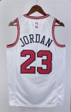 NBA Men 2023 Chicago Bulls White #23 JORDAN Jersey High Quality Name and Number Print