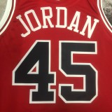 NBA Men 2023 Chicago Bulls Red #45 JORDAN Jersey High Quality Name and Number Print