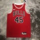 NBA Men 2023 Chicago Bulls Red #45 JORDAN Jersey High Quality Name and Number Print