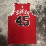 NBA Men 2023 Chicago Bulls Red #45 JORDAN Jersey High Quality Name and Number Print