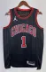 NBA Men 2023 Chicago Bulls Black with Jordan Logo #1 ROSE Jersey High Quality Name and Number Print