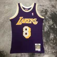NBA Men Season 96-97 Los Angeles Lakers Purple #8 BRYANT Jersey High Quality Name and Number Print