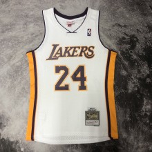 NBA Men Season 09-10 Los Angeles Lakers White #24 BRYANT Jersey High Quality Name and Number Print