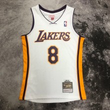 NBA Men Season 03-04 Los Angeles Lakers White #8 BRYANT Jersey High Quality Name and Number Print