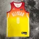 NBA Men Season 2023 Boston Celtics All Star Yellow #0 TATUM Jersey High Quality Name and Number Print