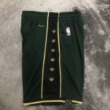 NBA Men Season 2023 Boston Celtics Dark Green City Version Pant High Quality Name and Number Print