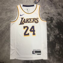 NBA Men Season 2023 Los Angeles Lakers White #24 BRYANT Jersey High Quality Name and Number Print