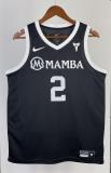 NBA Men Los Angeles Lakers MAMBA Black #2 GIGI Jersey High Quality Name and Number Print