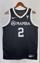 NBA Men Los Angeles Lakers MAMBA Black #2 GIGI Jersey High Quality Name and Number Print