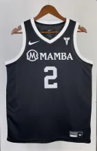 NBA Men Los Angeles Lakers MAMBA Black #2 GIGI Jersey High Quality Name and Number Print