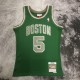 NBA Men Season 07-08 Boston Celtics Retro Green #5 GARNETT Jersey High Quality Name and Number Print