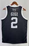 NBA Men Los Angeles Lakers MAMBA Black #2 GIGI Jersey High Quality Name and Number Print