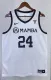 NBA Men Los Angeles Lakers MAMBA White #24 BRYANT Jersey High Quality Name and Number Print