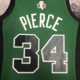 NBA Men Boston Celtics #34 PIERCE Mitchell & Ness 2007/08 Italy Games  Hardwood Classics Swingman Jersey