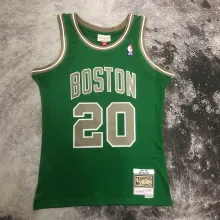 NBA Men Season 07-08 Boston Celtics Retro Green #20 ALLEN Jersey High Quality Name and Number Print